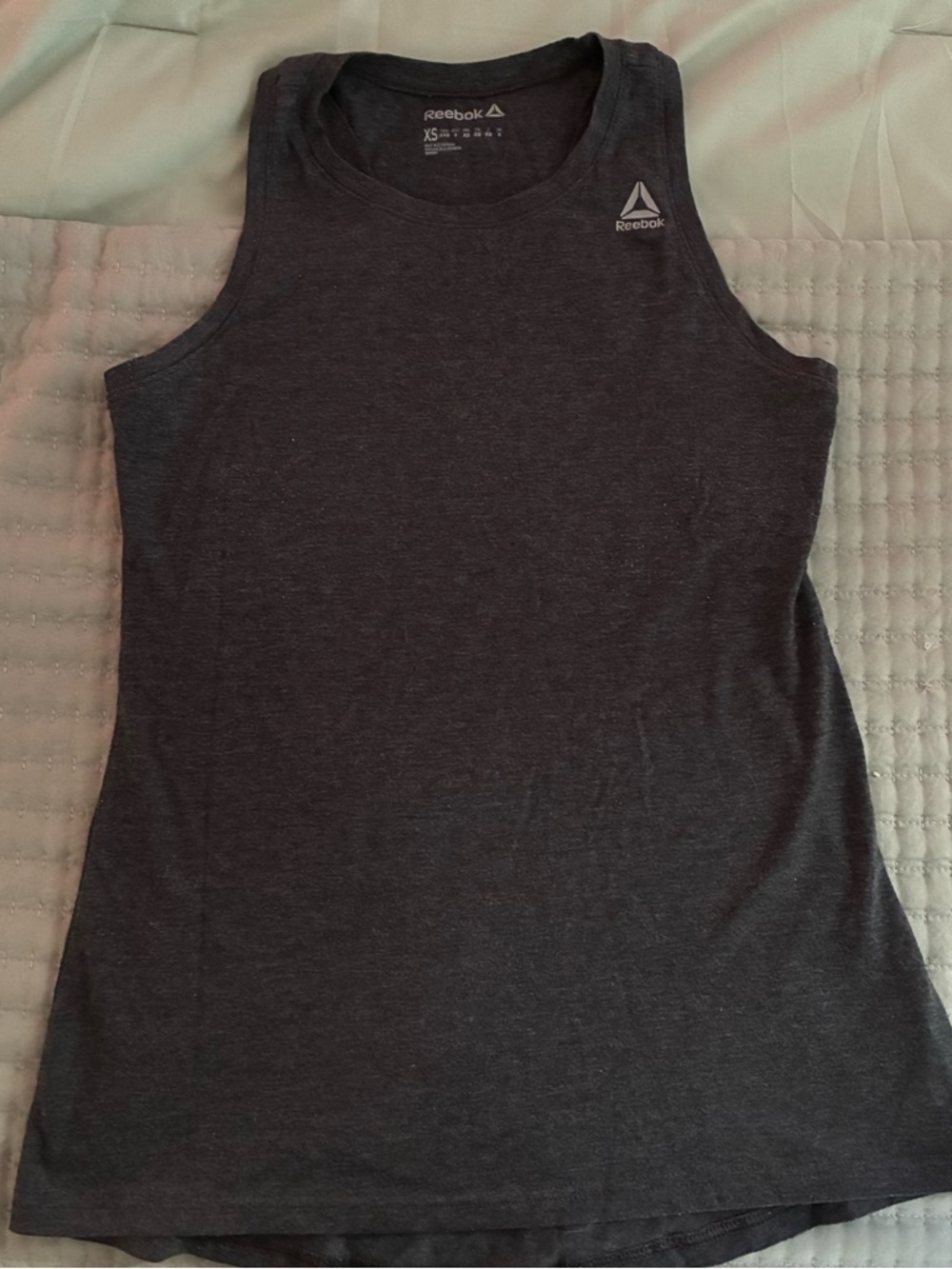 Reebok Women's Dark Charcoal Athletic Tank Top